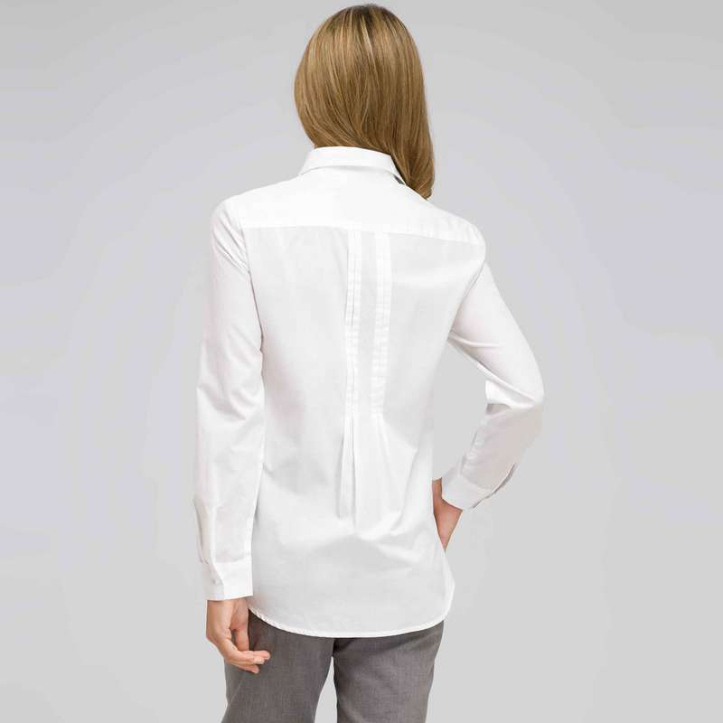 Button Down Tunic, White, large image number 1